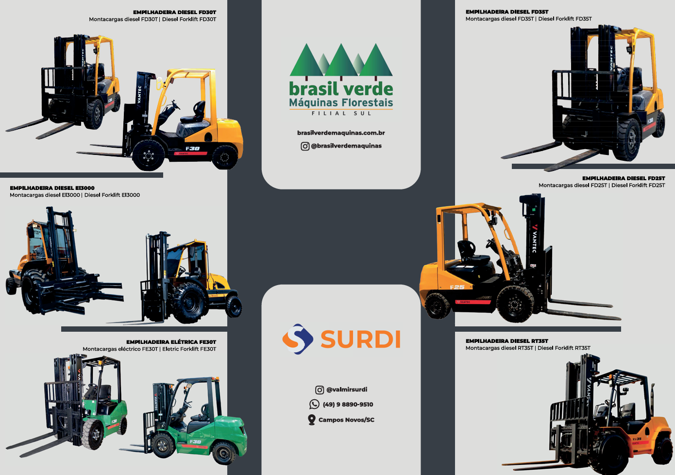 Empilhadeira em operacao